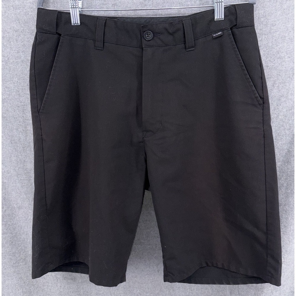 Travis Mathew Flex Waist Shorts Mens 32 Black‎ Lightweight Golf Performance 10"